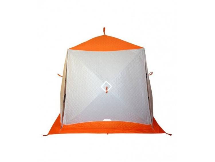 Палатка всесезонная Пингвин Призма Шелтерс Термолайт бело/оранжевый