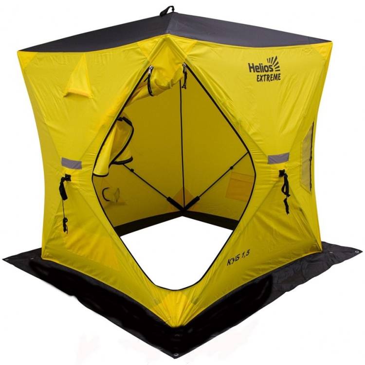 Палатка для зимней рыбалки Helios Куб Extreme V2.0 1,5x1,5