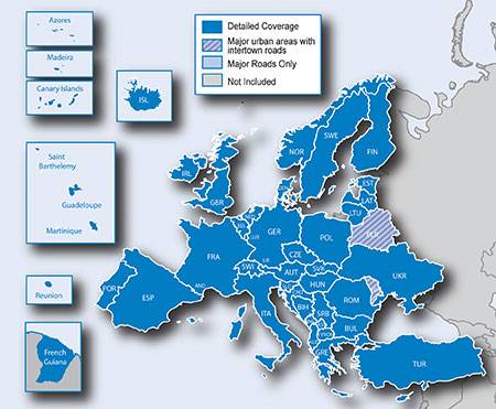 City Navigator Europe NTU Карта Испании и Португалии на MicroSD