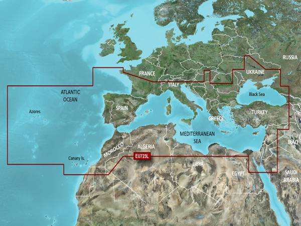 VEU723L - Южная Европа на microSD/SD (карта Северной Америки)