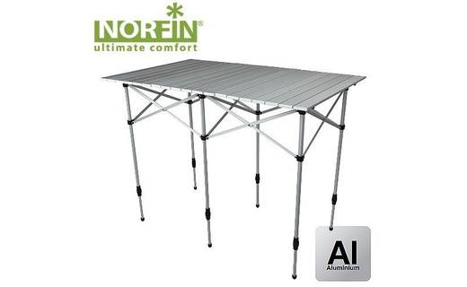 Стол складной Norfin Glomma-M NF алюминиевый 110x71